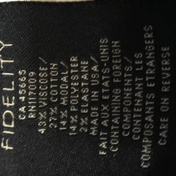 Fidelity Jean, SOLA mid-rise, ankle, chevy blue, size 26, NWOT - Picture 8 of 9